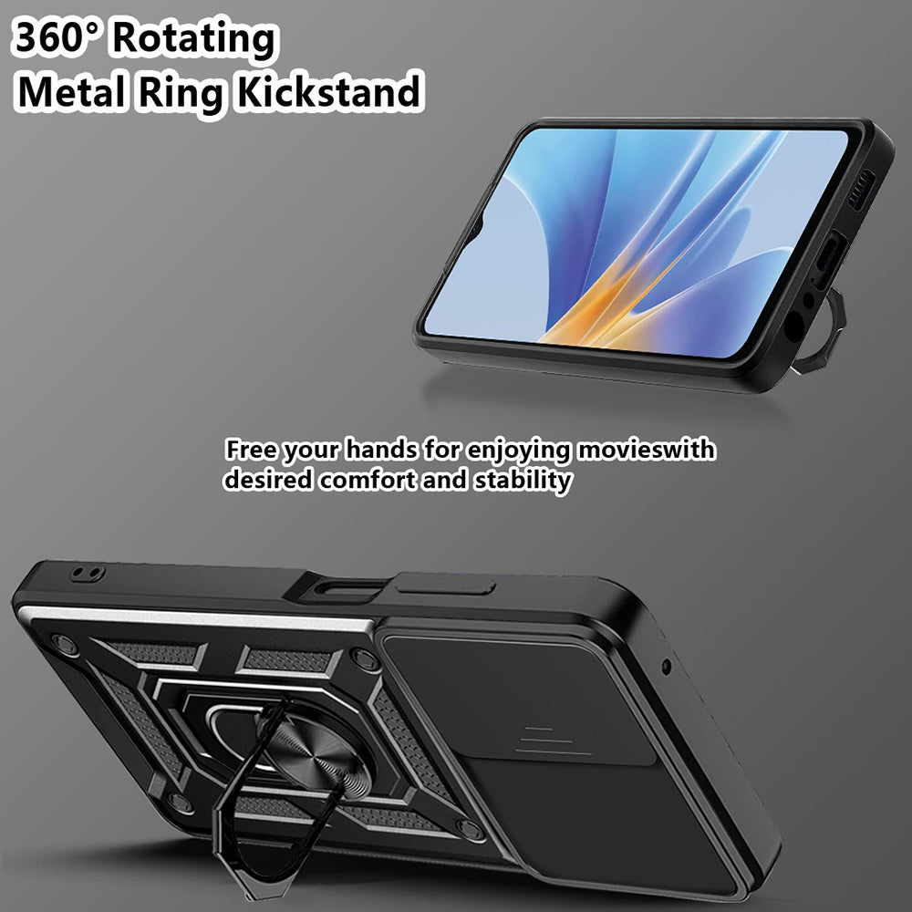 Husa de protectie Techsuit CamShield Series compatibila cu Oppo A58 5G, acoperire spate, negru