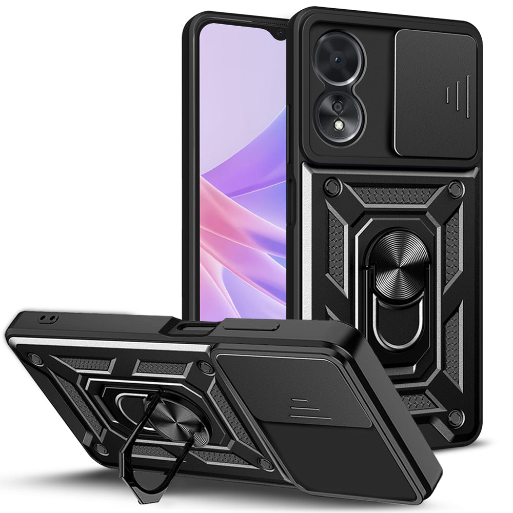 Husa de protectie Techsuit CamShield Series compatibila cu Oppo A58 5G, acoperire spate, negru