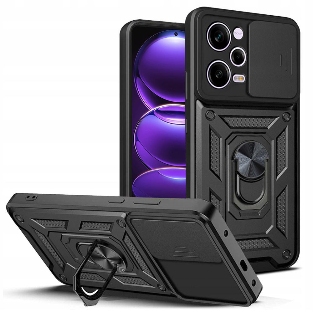 Husa de protectie Techsuit CamShield Series compatibila cu Xiaomi Redmi Poco X5 Pro, acoperire spate, negru