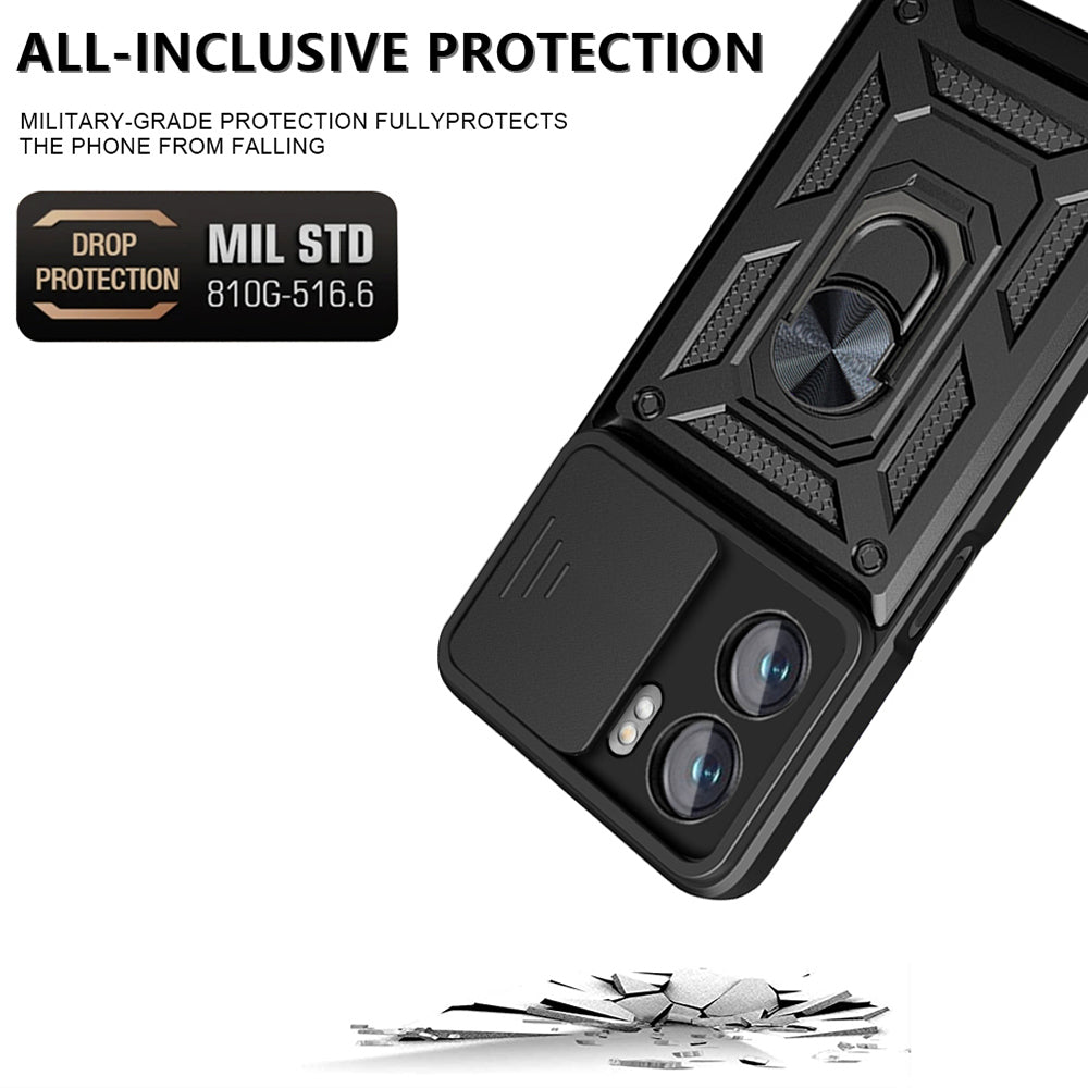 Husa de protectie Techsuit CamShield Series compatibila cu Oppo A57s, acoperire spate, negru