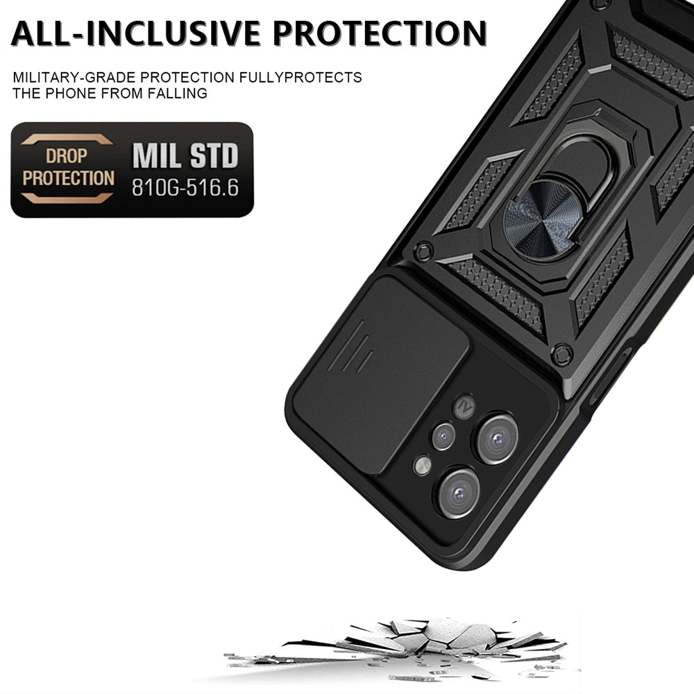 Husa de protectie Techsuit CamShield Series compatibila cu Realme C31, acoperire spate, negru