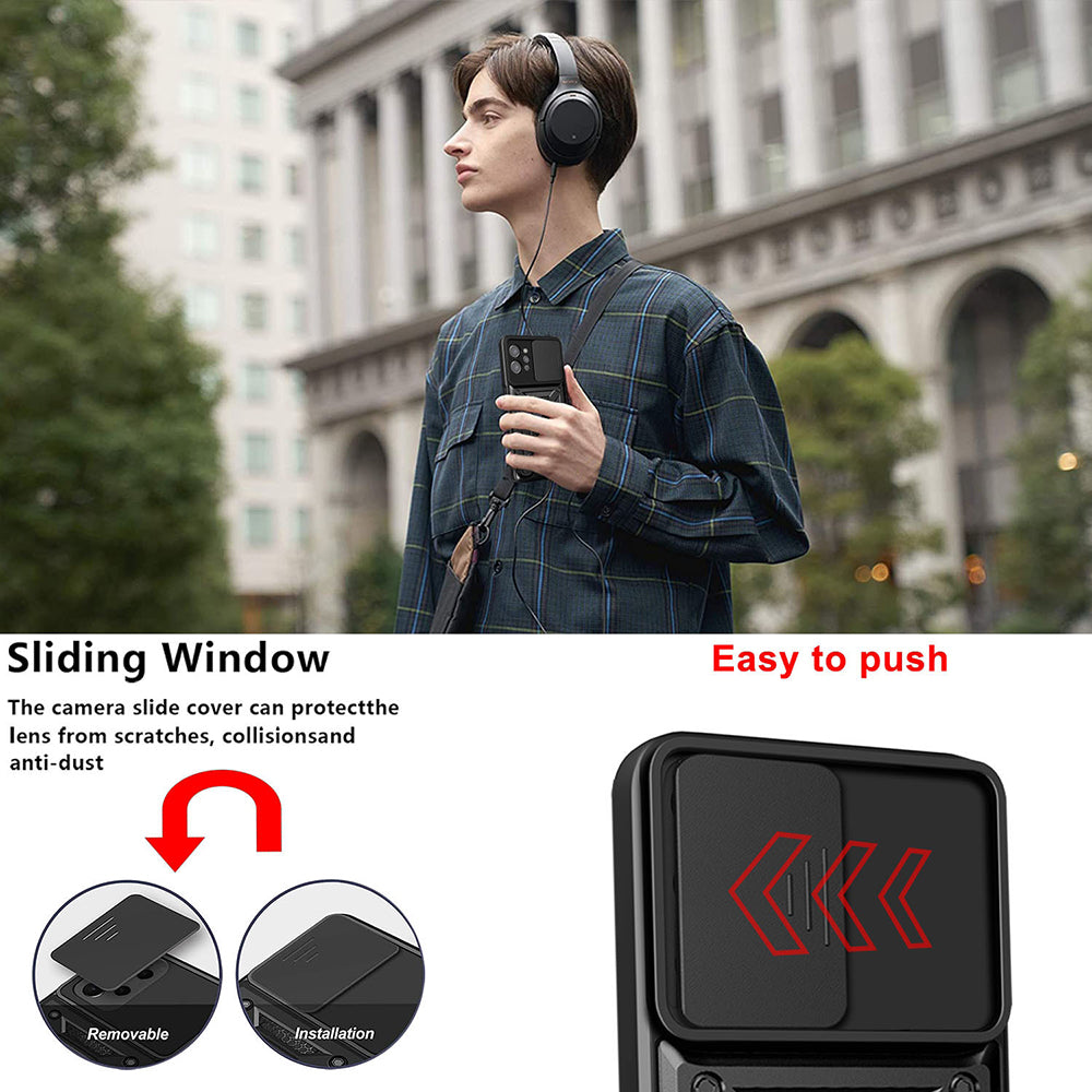 Husa de protectie Techsuit CamShield Series compatibila cu Realme C31, acoperire spate, negru