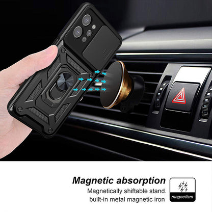 Husa de protectie Techsuit CamShield Series compatibila cu Realme C31, acoperire spate, negru