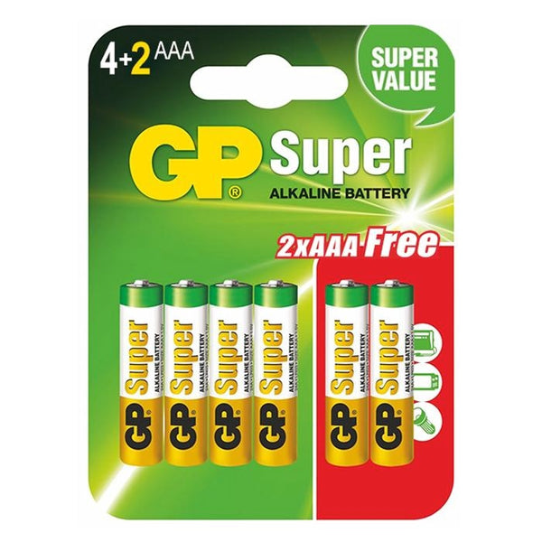 Baterii SuperAlcaline (Tip AAA) - Set 6 Bucati (LR03)