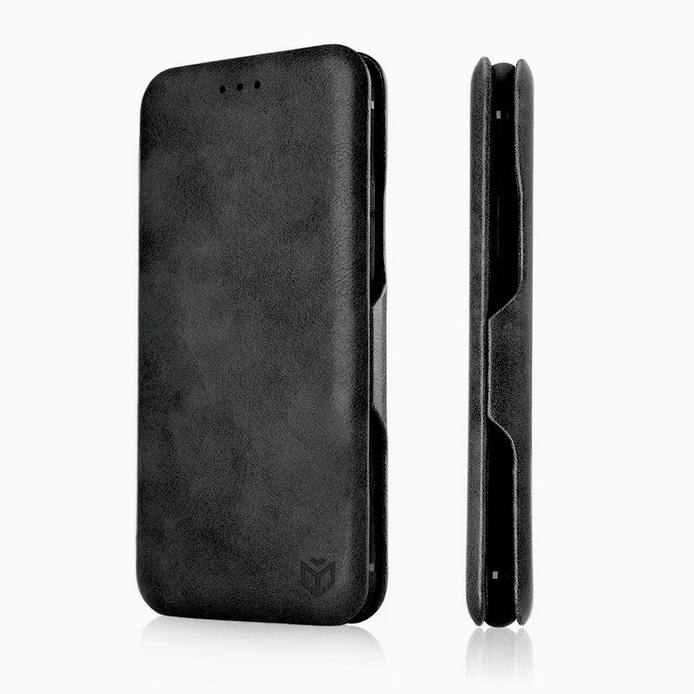 Husa de protectie Techsuit Safe Wallet Plus compatibila cu Realme 12x, acoperire spate, negru