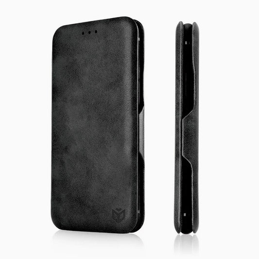 Husa de protectie Techsuit Safe Wallet Plus compatibila cu Realme 12 Pro, acoperire spate, negru