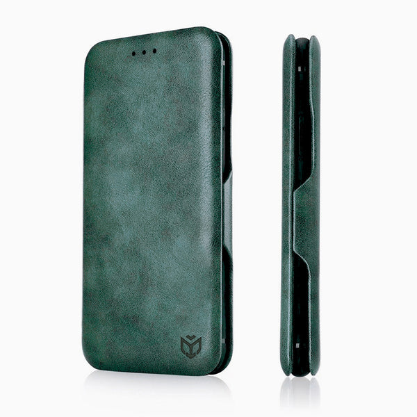 Husa de protectie Techsuit Safe Wallet Plus compatibila cu Honor 200, acoperire spate, verde