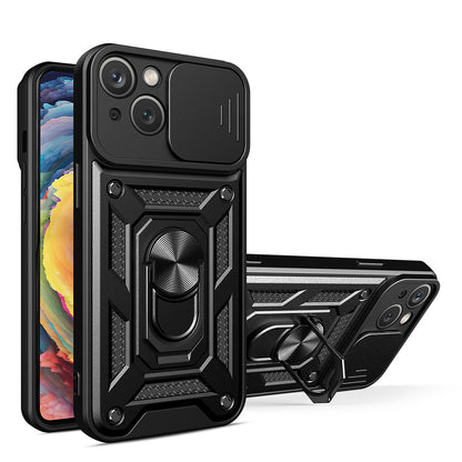 Husa de protectie Techsuit CamShield Series compatibila cu Apple iPhone 14, acoperire spate, negru