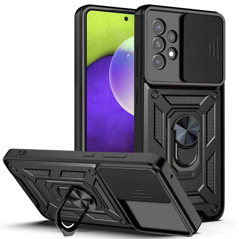 Husa de protectie Techsuit CamShield Series compatibila cu Samsung Galaxy A52 5G, acoperire spate, negru