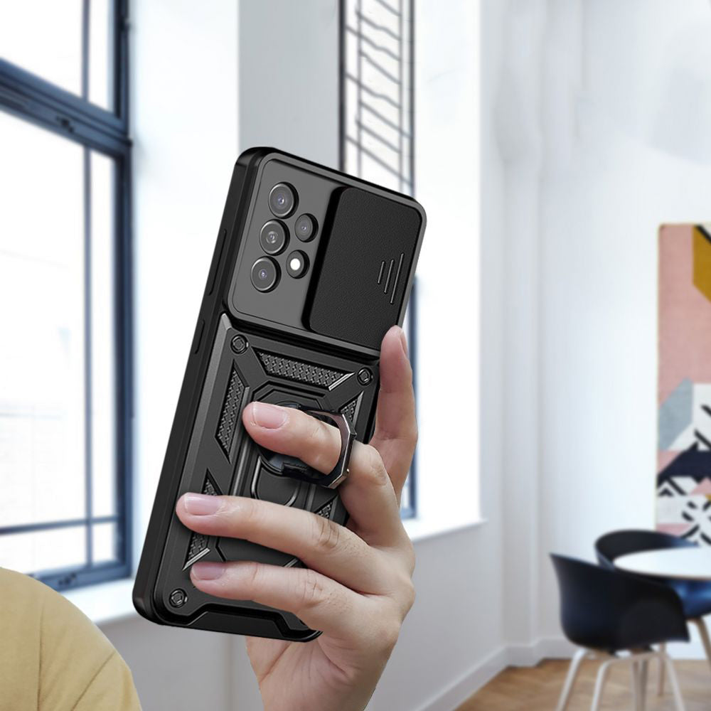Husa de protectie Techsuit CamShield Series compatibila cu Samsung Galaxy A52 5G, acoperire spate, negru
