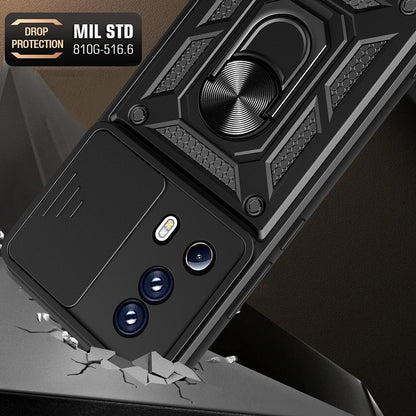 Husa de protectie Techsuit CamShield Series compatibila cu Xiaomi 13 Lite, acoperire spate, negru