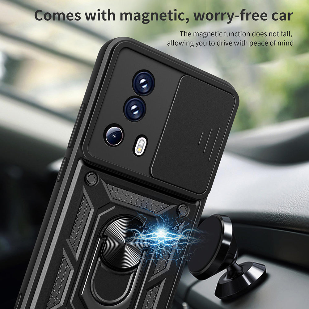 Husa de protectie Techsuit CamShield Series compatibila cu Xiaomi 13 Lite, acoperire spate, negru