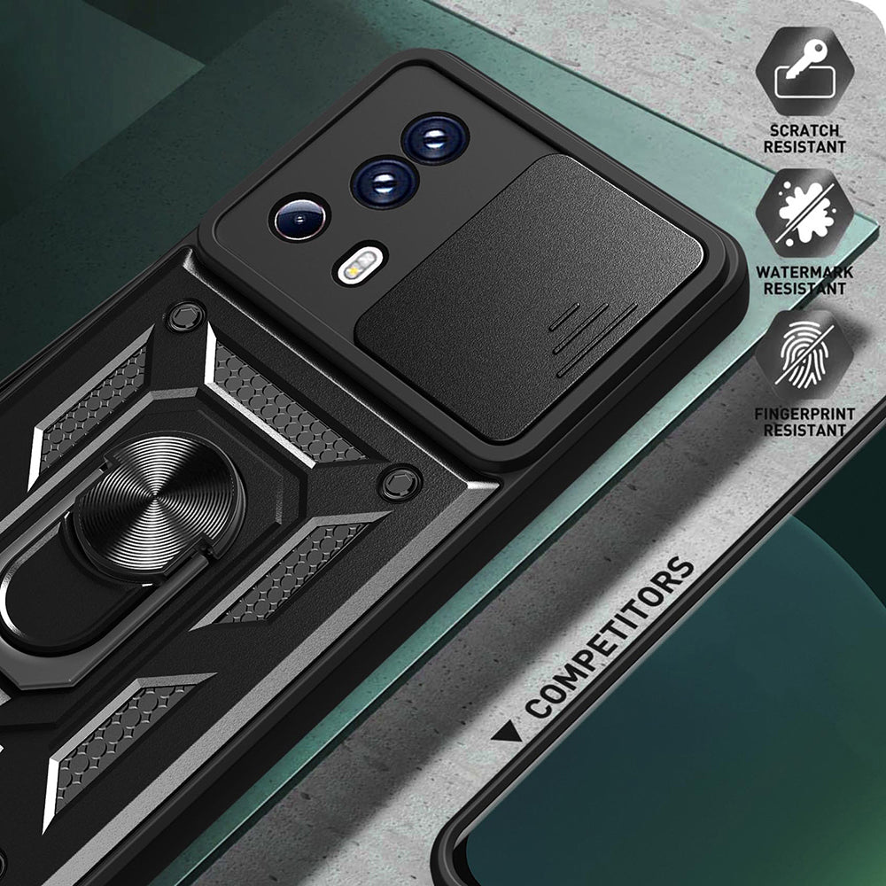 Husa de protectie Techsuit CamShield Series compatibila cu Xiaomi 13 Lite, acoperire spate, negru