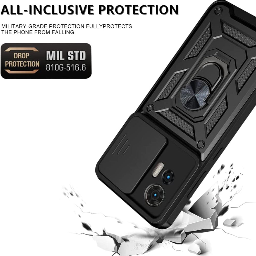 Husa de protectie Techsuit CamShield Series compatibila cu Motorola Edge 30 Neo, acoperire spate, negru