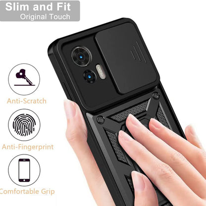 Husa de protectie Techsuit CamShield Series compatibila cu Motorola Edge 30 Neo, acoperire spate, negru