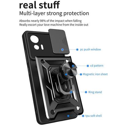 Husa de protectie Techsuit CamShield Series compatibila cu Motorola Edge 30 Neo, acoperire spate, negru