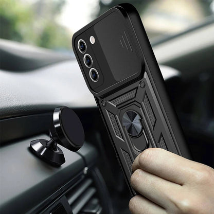 Husa de protectie Techsuit CamShield Series compatibila cu Samsung Galaxy S21 FE 5G, acoperire spate, negru