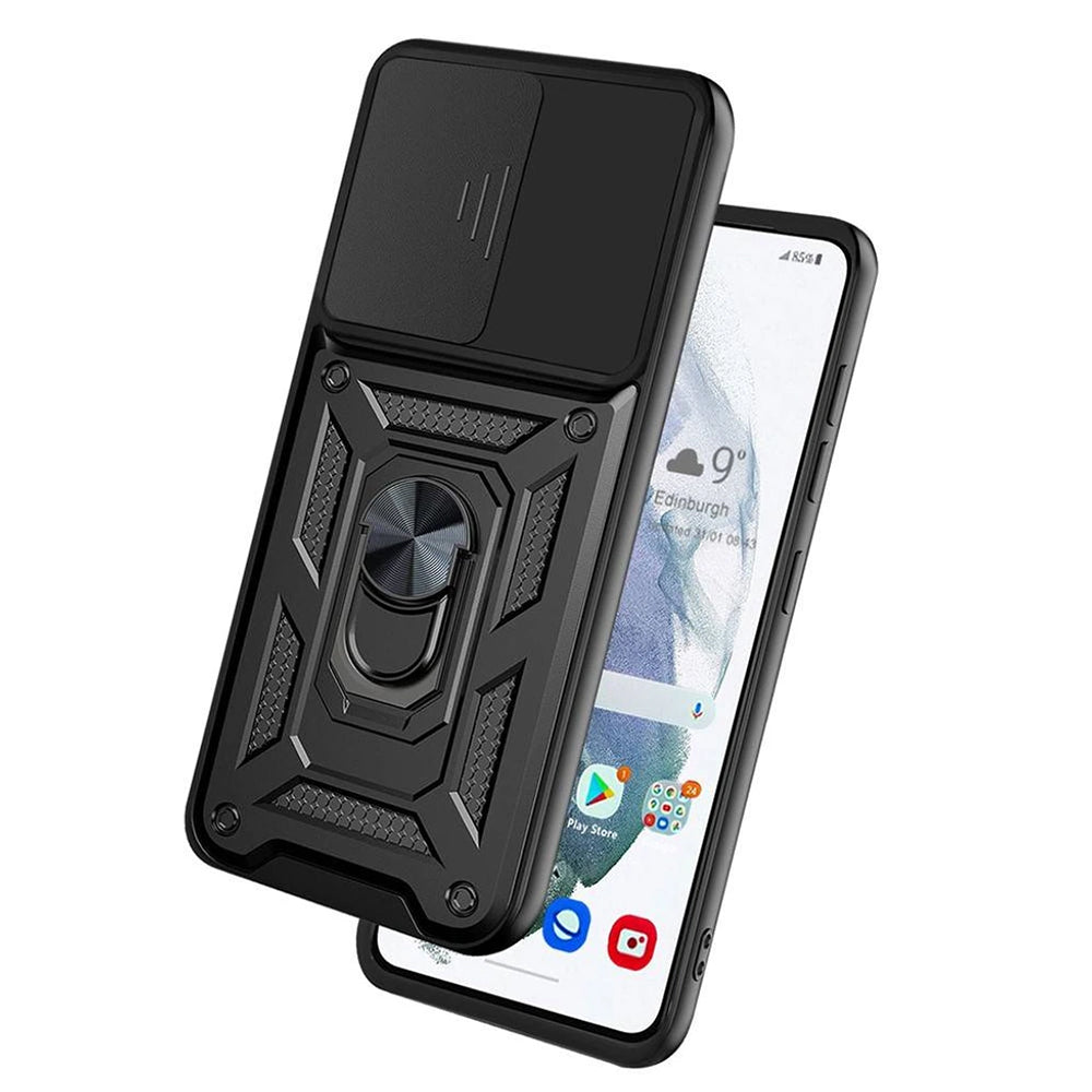 Husa de protectie Techsuit CamShield Series compatibila cu Samsung Galaxy S21 FE 5G, acoperire spate, negru