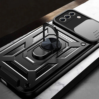 Husa de protectie Techsuit CamShield Series compatibila cu Samsung Galaxy S21 FE 5G, acoperire spate, negru