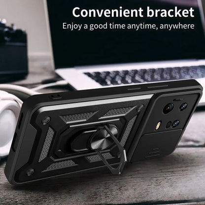 Husa de protectie Techsuit CamShield Series compatibila cu Xiaomi 13 Pro, acoperire spate, negru