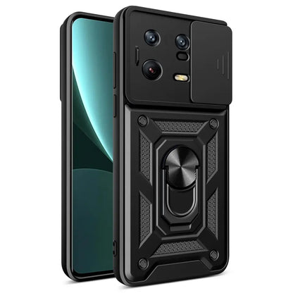 Husa de protectie Techsuit CamShield Series compatibila cu Xiaomi 13 Pro, acoperire spate, negru