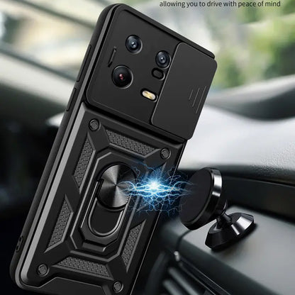 Husa de protectie Techsuit CamShield Series compatibila cu Xiaomi 13 Pro, acoperire spate, negru