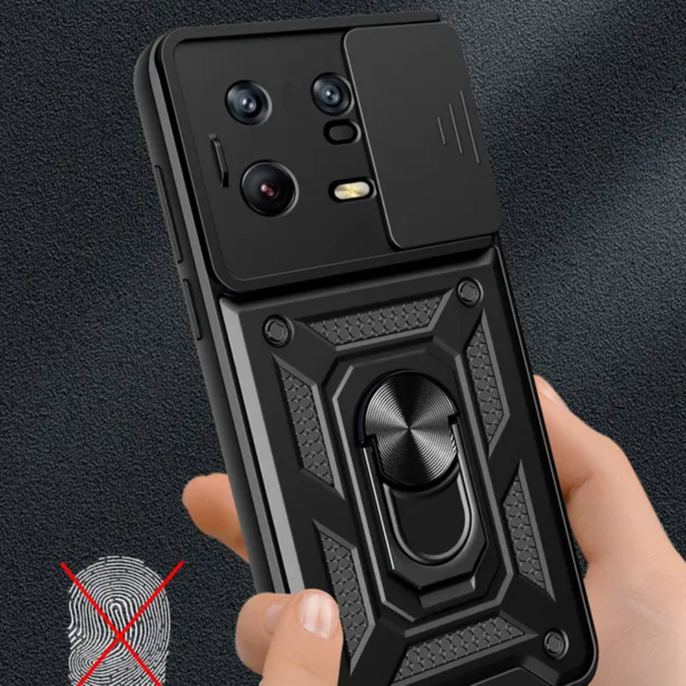Husa de protectie Techsuit CamShield Series compatibila cu Xiaomi 13 Pro, acoperire spate, negru