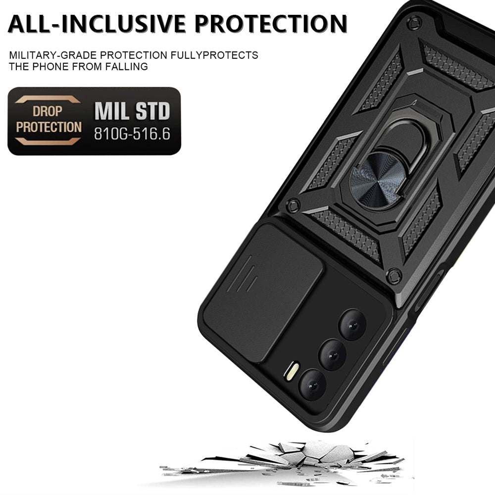 Husa de protectie Techsuit CamShield Series compatibila cu Oppo A54s, acoperire spate, negru