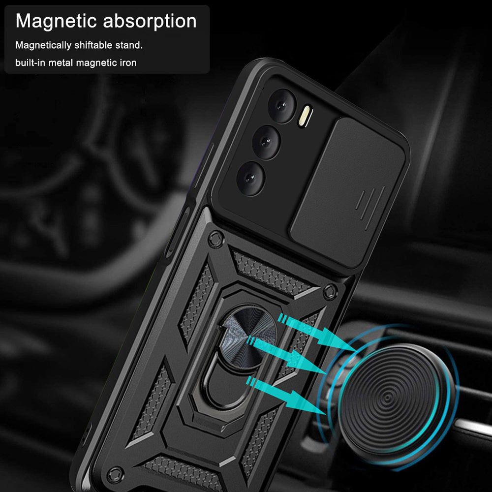 Husa de protectie Techsuit CamShield Series compatibila cu Oppo A16s, acoperire spate, negru