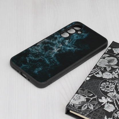 Husa de protectie Techsuit Glaze Series compatibila cu Samsung Galaxy A54, acoperire spate, Blue Nebula