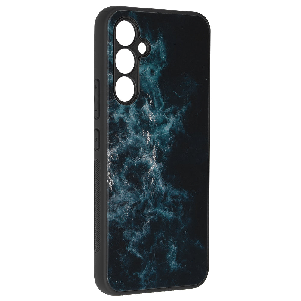 Husa de protectie Techsuit Glaze Series compatibila cu Samsung Galaxy A54, acoperire spate, Blue Nebula