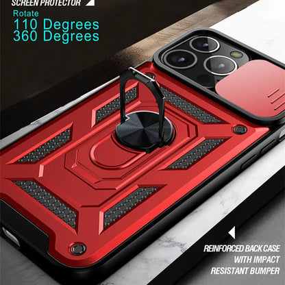Husa de protectie Techsuit CamShield Series compatibila cu Apple iPhone 12, acoperire spate, negru