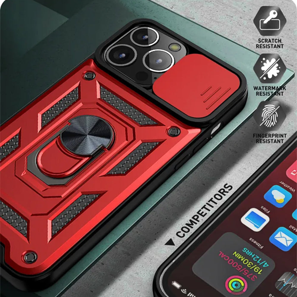 Husa de protectie Techsuit CamShield Series compatibila cu Apple iPhone 12 Pro, acoperire spate, negru