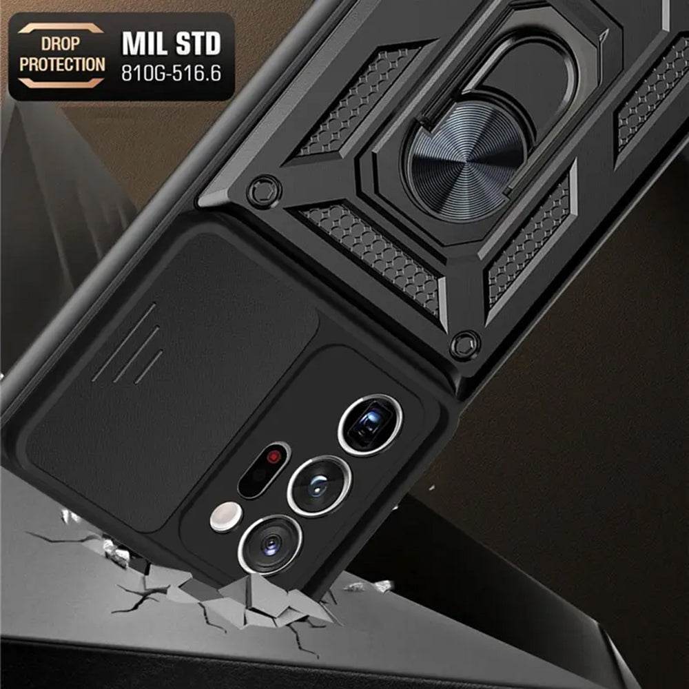 Husa de protectie Techsuit CamShield Series compatibila cu Samsung Galaxy Note 20 Ultra, acoperire spate, negru