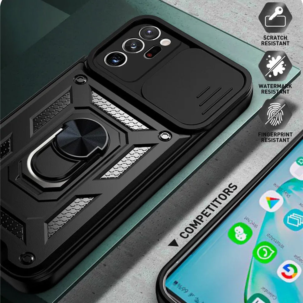 Husa de protectie Techsuit CamShield Series compatibila cu Samsung Galaxy Note 20 Ultra, acoperire spate, negru