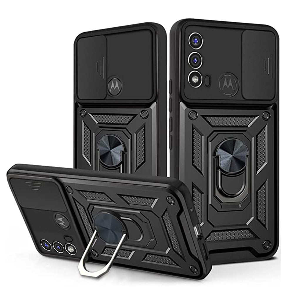 Husa de protectie Techsuit CamShield Series compatibila cu Motorola Moto E20, acoperire spate, negru