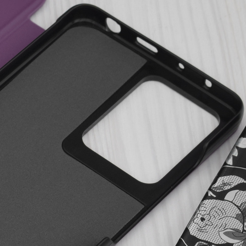 Husa de protectie Techsuit eFold Series compatibila cu Xiaomi Redmi Note 13 Pro 4G, acoperire spate, oranj
