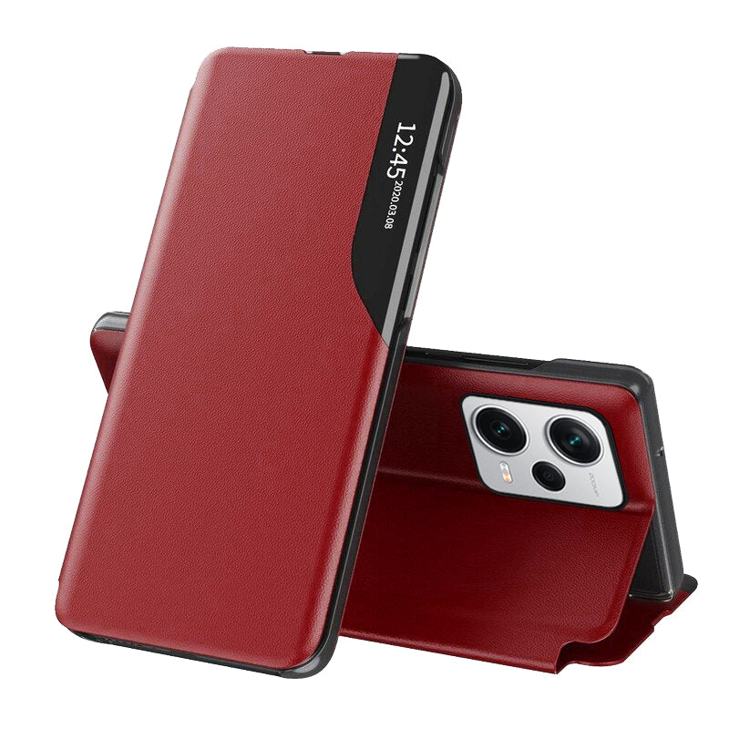 Husa de protectie Techsuit eFold Series compatibila cu Xiaomi Redmi Poco X5 Pro, acoperire spate, rosu