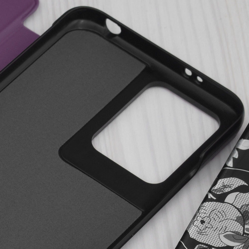 Husa de protectie Techsuit eFold Series compatibila cu Xiaomi Redmi Note 13 5G, acoperire spate, oranj