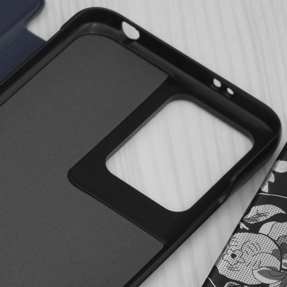 Husa de protectie Techsuit eFold Series compatibila cu Xiaomi Redmi Note 13 5G, acoperire spate, albastru