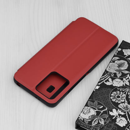 Husa de protectie Techsuit eFold Series compatibila cu Xiaomi Redmi Note 13 4G, acoperire spate, rosu
