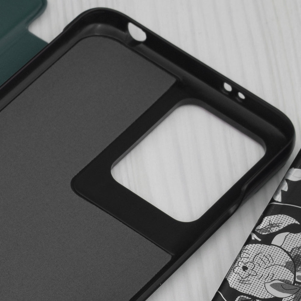 Husa de protectie Techsuit eFold Series compatibila cu Xiaomi Redmi Note 13 4G, acoperire spate, oranj