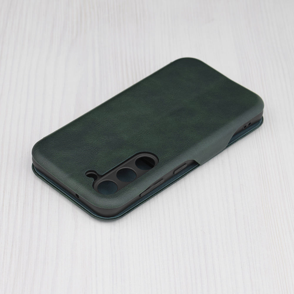Husa de protectie Techsuit Safe Wallet Plus compatibila cu Samsung Galaxy S23, acoperire spate, verde