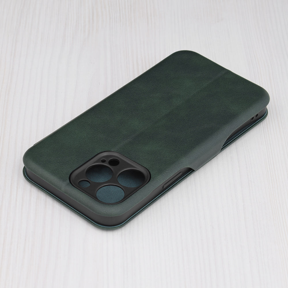 Husa de protectie Techsuit Safe Wallet Plus compatibila cu Apple iPhone 14 Pro Max, acoperire spate, verde