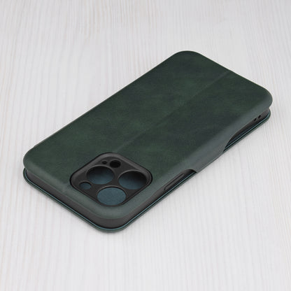 Husa de protectie Techsuit Safe Wallet Plus compatibila cu Apple iPhone 14 Pro Max, acoperire spate, verde
