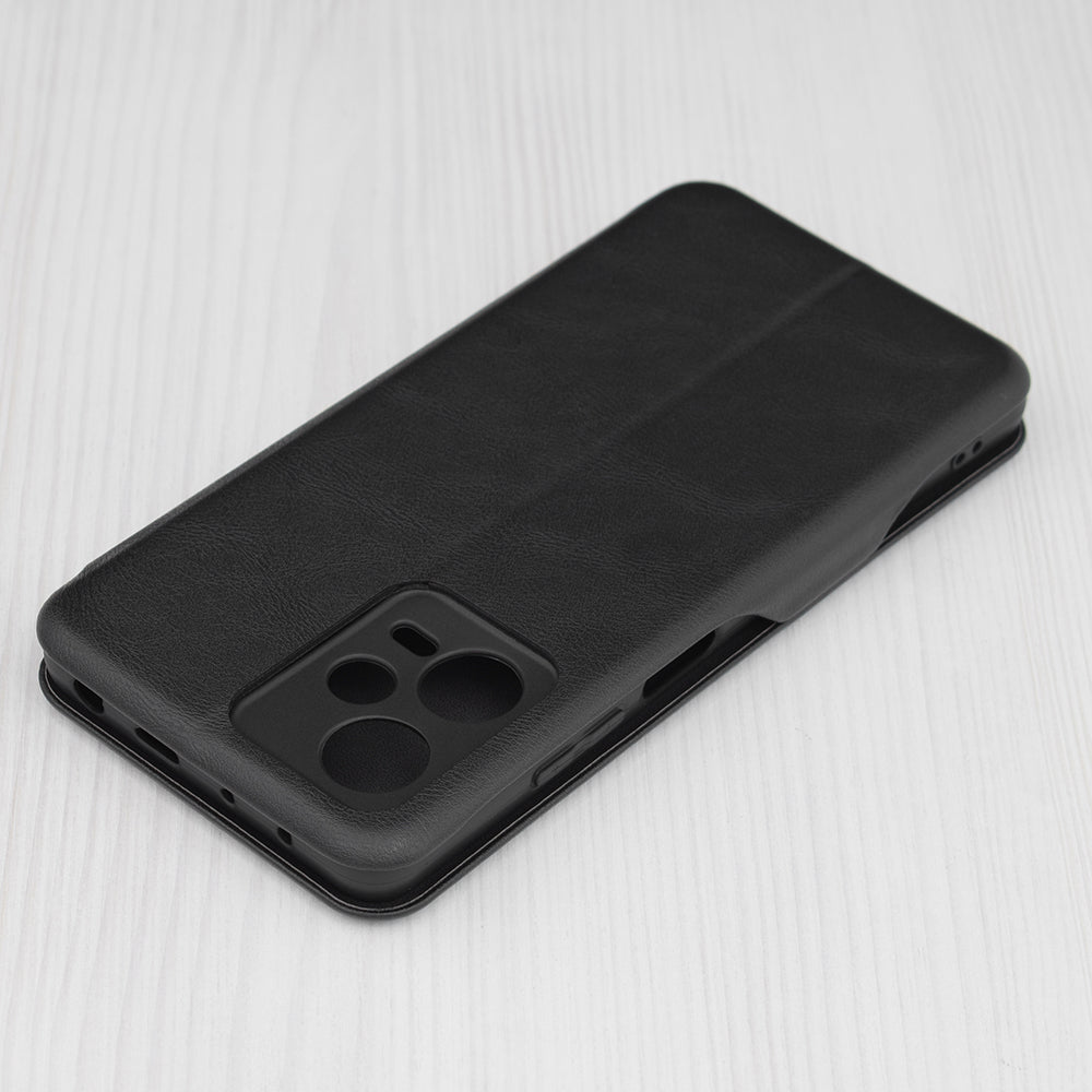 Husa de protectie Techsuit Safe Wallet Plus compatibila cu Xiaomi Redmi Note 13 Pro 5G, acoperire spate, negru