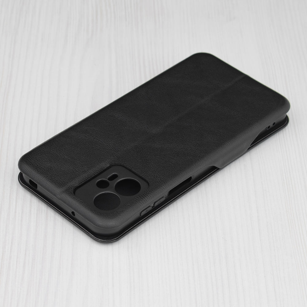 Husa de protectie Techsuit Safe Wallet Plus compatibila cu Motorola Moto G23, acoperire spate, negru