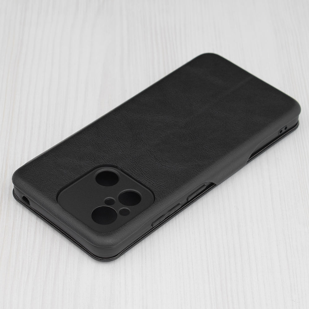 Husa de protectie Techsuit Safe Wallet Plus compatibila cu Xiaomi Redmi 12C, acoperire spate, negru
