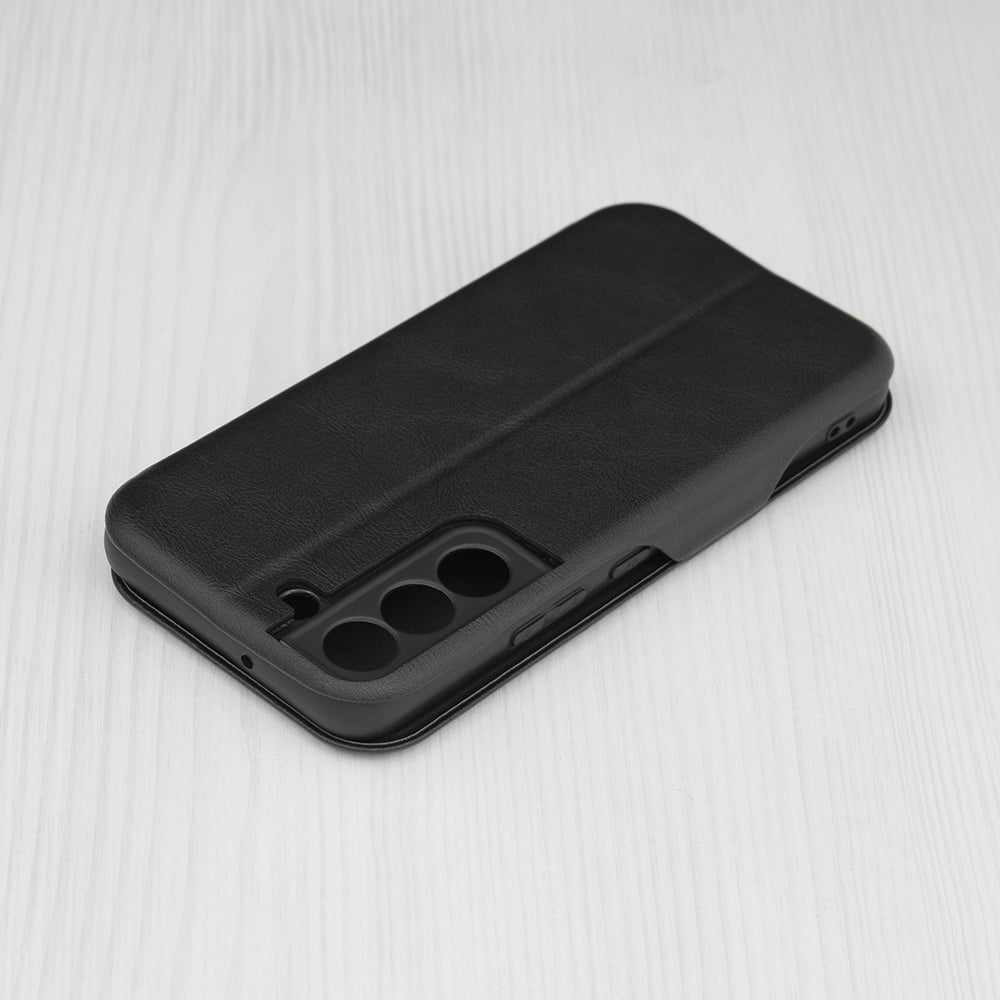 Husa de protectie Techsuit Safe Wallet Plus compatibila cu Samsung Galaxy S22 5G, acoperire spate, negru