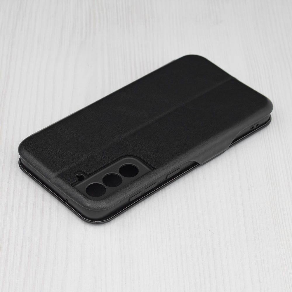 Husa de protectie Techsuit Safe Wallet Plus compatibila cu Samsung Galaxy S21 FE 5G, acoperire spate, negru